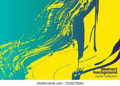 Vector illustration of brush srokes texture background. Distressed overlay texture. Grunge background. Abstract textured effect. 