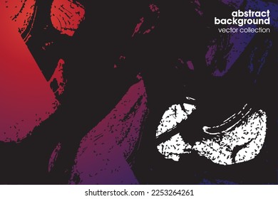 Vector illustration of brush srokes texture background. Distressed overlay texture. Grunge background. Abstract textured effect. 