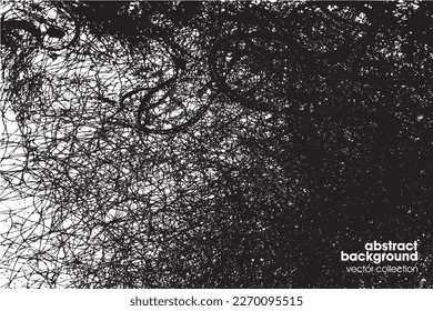 Vector illustration of brush srokes texture background. Distressed overlay texture. Grunge background. Abstract textured effect. 