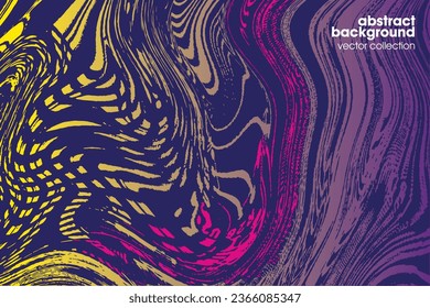 Ilustración vectorial del fondo de textura de brocas. Textura superpuesta angustiada. Borde de fondo. Efecto texturado abstracto. 