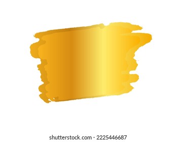 Vektorgrafik von Pinselstrichen in goldener Farbe. goldener Pinselstrich
