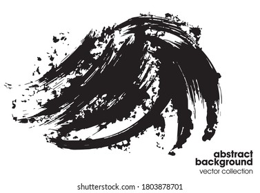 Ilustración vectorial de pinceladas y textura.