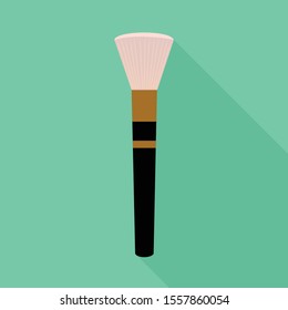 Vector illustration of brush and tassel sign. Graphic of brush and paintbrush stock symbol for web.