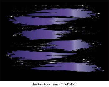 Vector illustration of brushes grunge frame