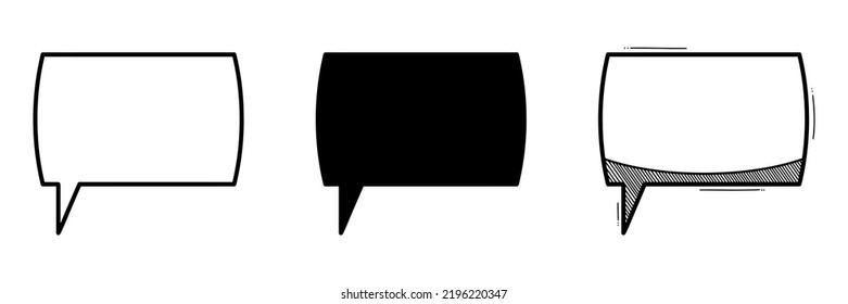 Vector illustration of bubble chat icon isolated on white background 