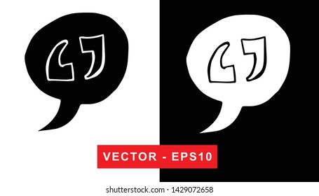 Vector Illustration of Bubble Message Chat. Isolated flat line and silhouette of sign, symbol, or objects for graphic design.