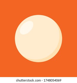 Vector illustration of a bubble on an orange background.