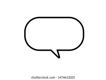 Vector illustration of Bubble Speech and Chat Symbol