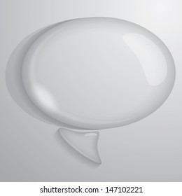vector illustration of bubble water drop talk