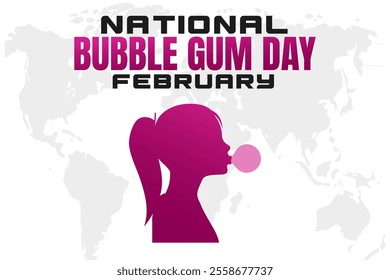 vector illustration for BUBBLEGUM DAY background