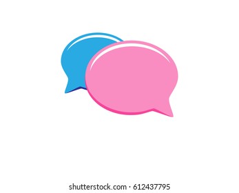 Vector illustration. Bubbles of dialogue.