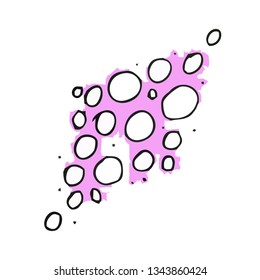 Vector illustration. Bubbles in zazlichnyh forms. Diamond. Illustration for interior decoration, texture, ornament, pattern. 