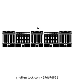 Vector illustration of Buckingham Palace svg