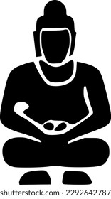 ilustración vectorial del icono de buddha