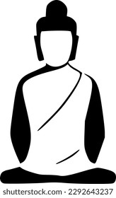 vector illustration of buddha icon