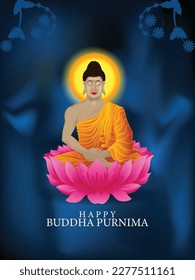 Vector illustration of buddha maditation