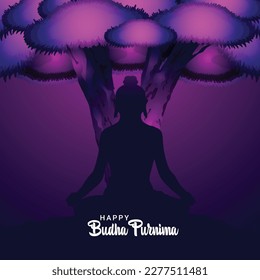 Vector illustration of buddha maditation