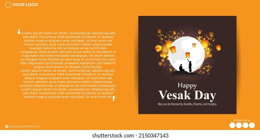 vector illustration for buddha Purnima, Vesak day