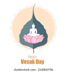 ilustración vectorial para buddha Purnima, Vesak day