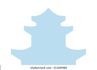 Vector illustration of buddhism temple, vector eps 10 background