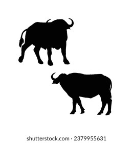 Vektorgrafik von Buffalo Silhouette