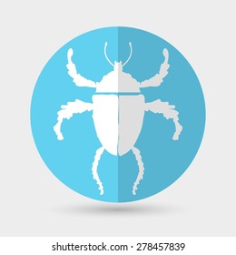 vector illustration of bug