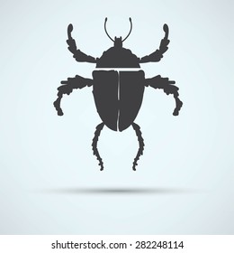 vector illustration of bug
