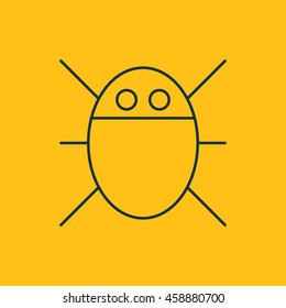 Vector illustration of bug icon