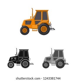 Vector illustration of build and construction logo. Set of build and machinery vector icon for stock.