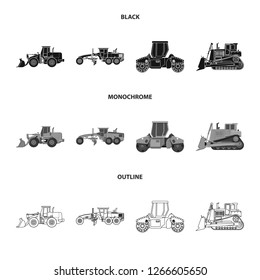 Vector illustration of build and construction logo. Set of build and machinery stock vector illustration.