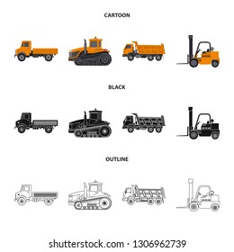 Vector illustration of build and construction logo. Set of build and machinery vector icon for stock.