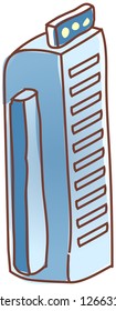 A vector illustration of a building