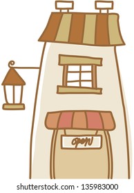 Vector illustration of a building