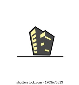 Ilustración vectorial de un edificio