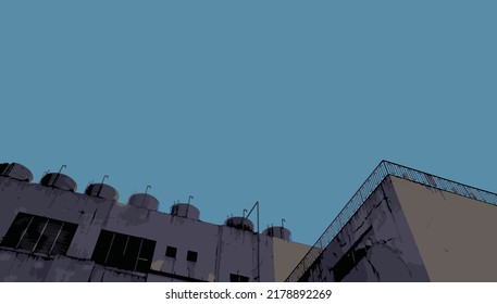 Vector illustration of a building