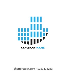 Vector illustration of building construction company
