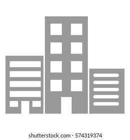 Ilustración vectorial de la construcción en un icono gris
