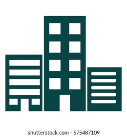 Ilustración vectorial de la construcción de un icono en verde
