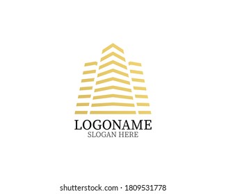 ilustración vectorial de la plantilla del logotipo de construcción. bueno para negocios industriales o logotipo inmobiliario.