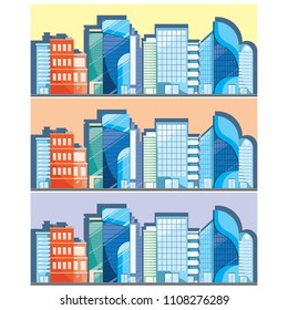 Vector illustration of a building site