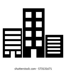 Vector Illustration of Buildings Icon
