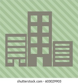 Vector illustration of Buildings icon vector illustration
