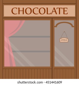 Vector illustration of buildings that are shops for services. Nice flat shop.