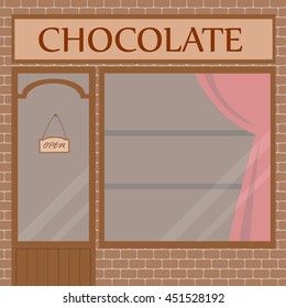 Vector illustration of buildings that are shops for services. Nice flat shop.