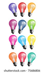 Vector illustration of bulb