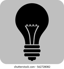 Vector Illustration with Bulb Icon
