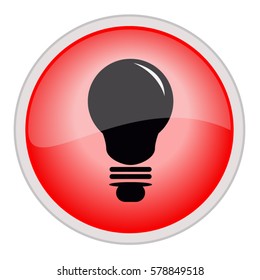 vector illustration of bulb icon