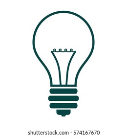 Vector Illustration of Bulb Icon green