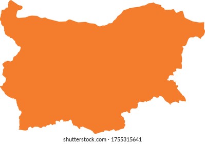 vector illustration of Bulgaria map