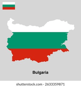 Vector illustration of Bulgaria map silhouette